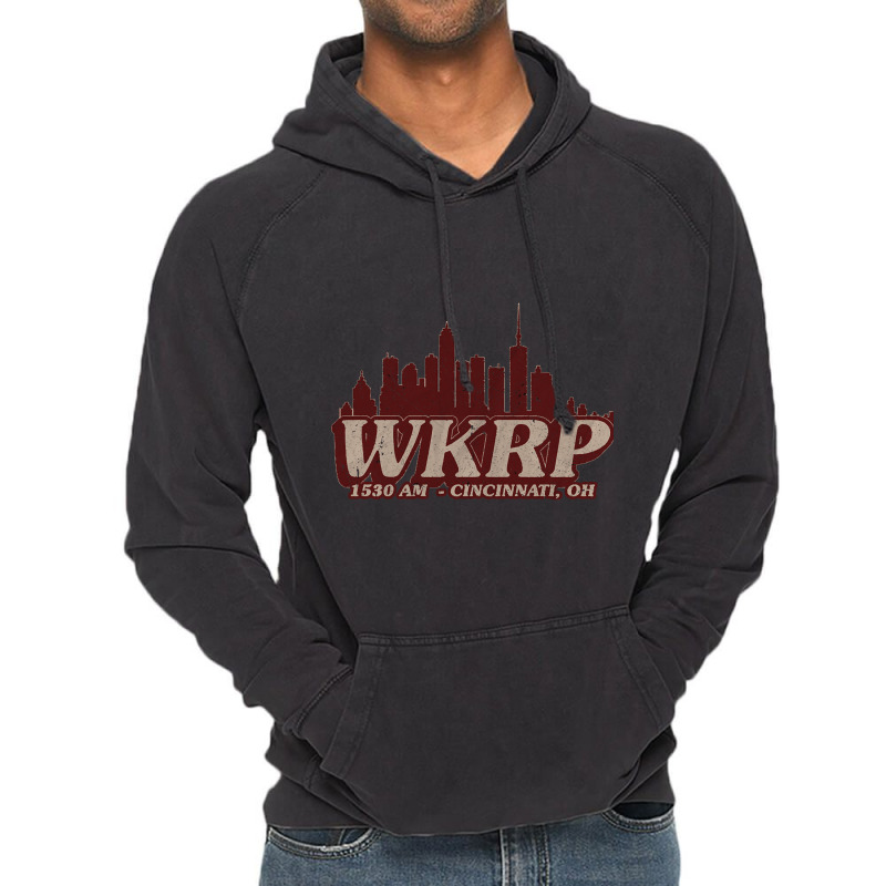 Wkrp - City Skyline Retro Vintage Hoodie | Artistshot