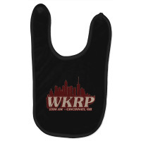 Wkrp - City Skyline Retro Baby Bibs | Artistshot