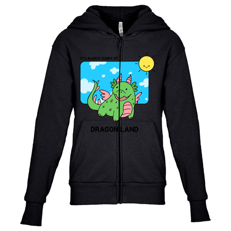 It's Always Sunny At Dragon Land Design Youth Zipper Hoodie by Kenlofu52 | Artistshot