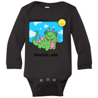 It's Always Sunny At Dragon Land Design Long Sleeve Baby Bodysuit | Artistshot