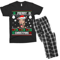 Ugly Merry Christmas Greyhound Dog Xmas Dog Lover Christmas Gift Men's T-shirt Pajama Set | Artistshot