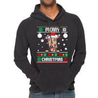 Ugly Merry Christmas Greyhound Dog Xmas Dog Lover Christmas Gift Vintage Hoodie | Artistshot