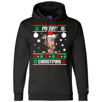 Ugly Merry Christmas Greyhound Dog Xmas Dog Lover Christmas Gift Champion Hoodie | Artistshot