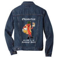 Sausage Party Oktoberfest Funny Bratwurst German Festival Tshirt Men Denim Jacket | Artistshot