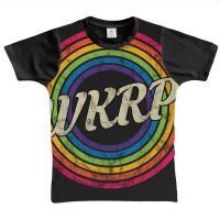 Wkrp - Retro Rainbow Faded-style Graphic Youth T-shirt | Artistshot