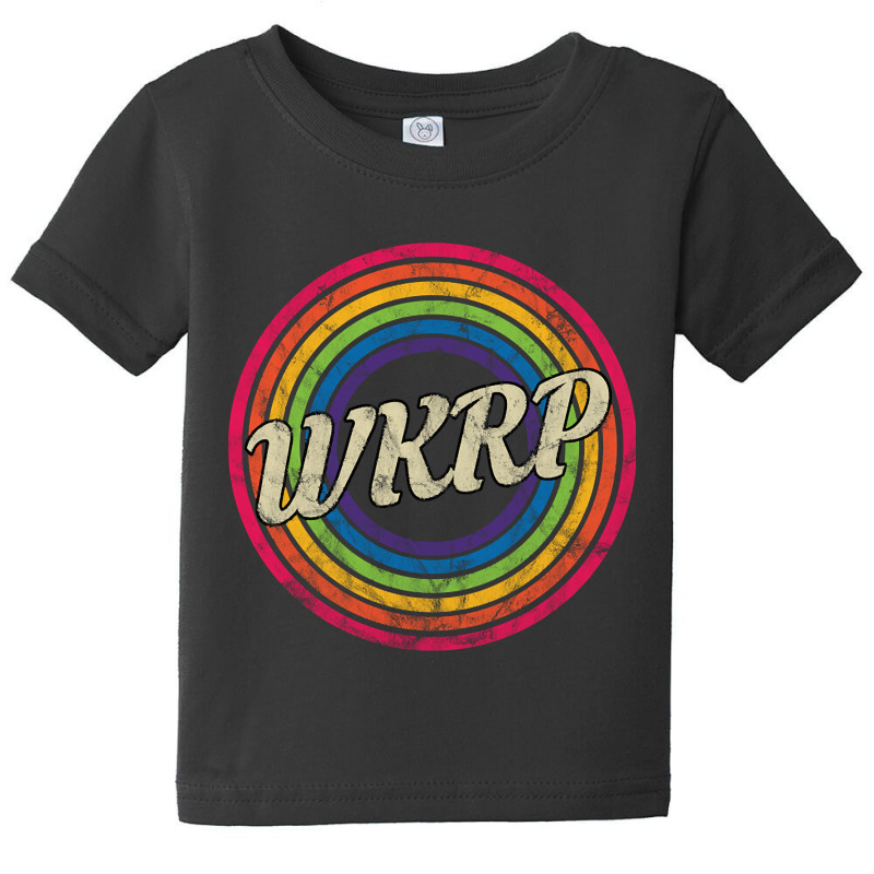 Wkrp - Retro Rainbow Faded-style Baby Tee | Artistshot