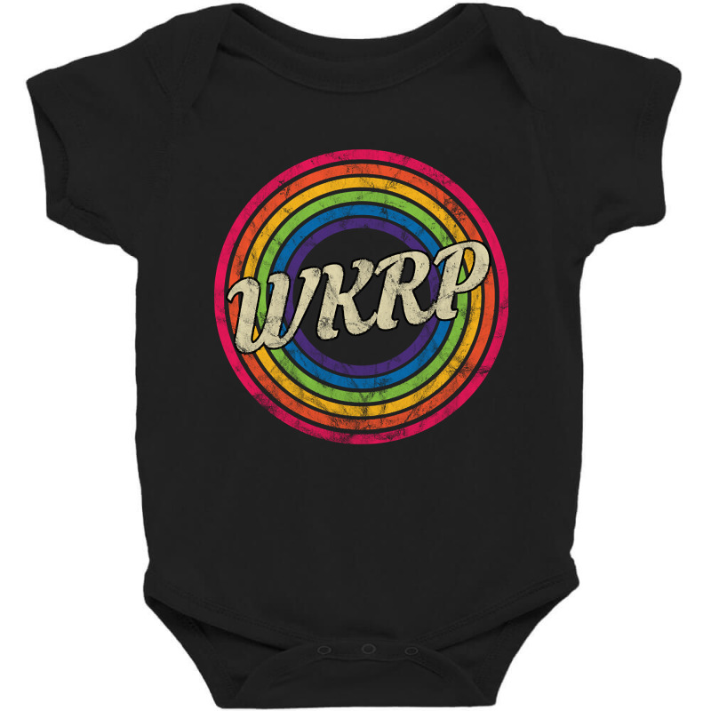 Wkrp - Retro Rainbow Faded-style Baby Bodysuit | Artistshot