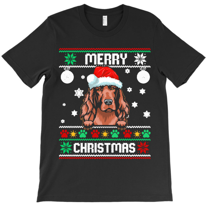 Ugly Merry Christmas Irish Setter Dog Xmas Dog Lover Christmas Gift T-shirt | Artistshot