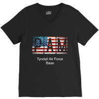 Pam Tyndall Air Force Base V-neck Tee | Artistshot