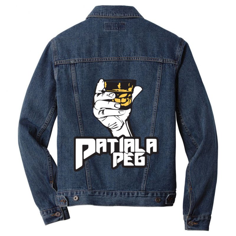 Patiala Peg T Shirt, Punjabi Pop Culture Men Denim Jacket by cm-arts | Artistshot