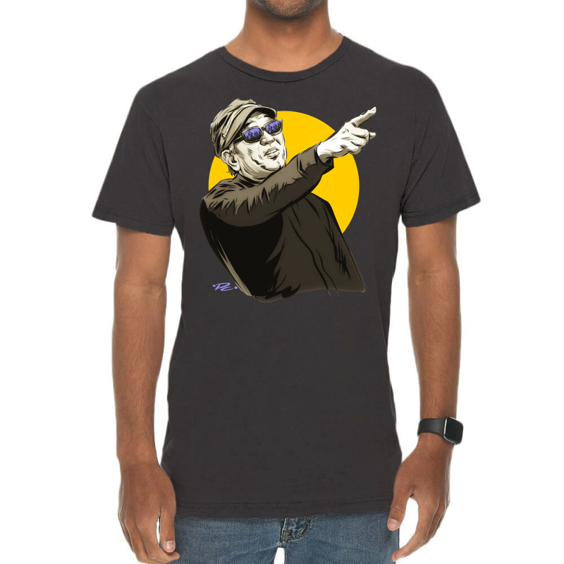 Akira Kurosawa - An Illustration By Paul Cemmick Vintage T-Shirt by laughingtuy | Artistshot