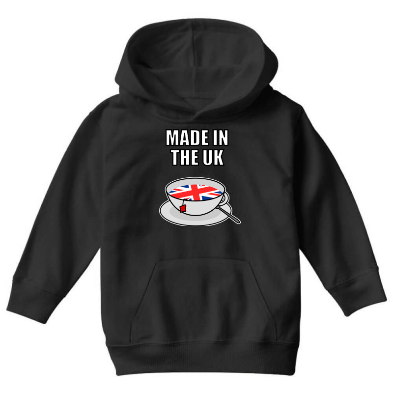 Uk Tea Cuppa British English Version Funny Youth Hoodie by femalesbaubles | Artistshot