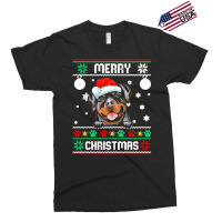 Ugly Merry Christmas Rottweiler Dog Xmas Dog Lover Christmas Gift Exclusive T-shirt | Artistshot