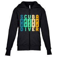 Scuba Diver Asl Sign Language Scuba Diver Quote Youth Zipper Hoodie | Artistshot