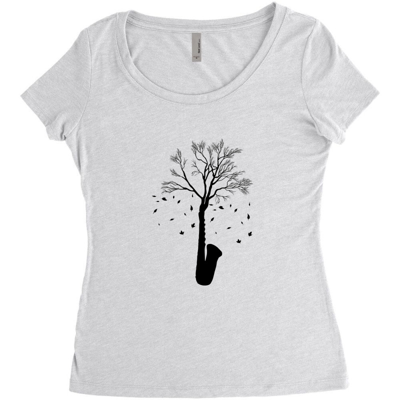 Jazz Tree Women's Triblend Scoop T-shirt by autlu2024 | Artistshot