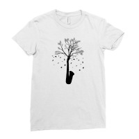 Jazz Tree Ladies Fitted T-shirt | Artistshot