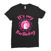 Unicorn Birthday Gift Pink Hearts Cute Unicorns Ladies Fitted T-shirt | Artistshot