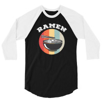 Vintage Ramen Soup Asian Food Lover Gift Idea 3/4 Sleeve Shirt | Artistshot