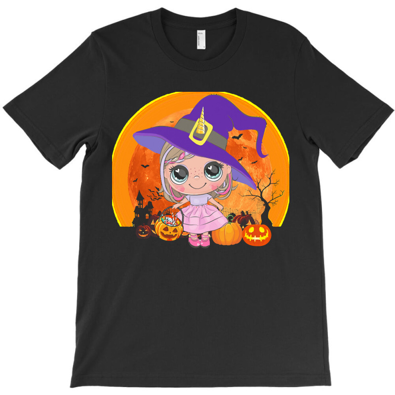 Unicorn Halloween Kids Cute Unicorn Witch Halloween T-shirt | Artistshot