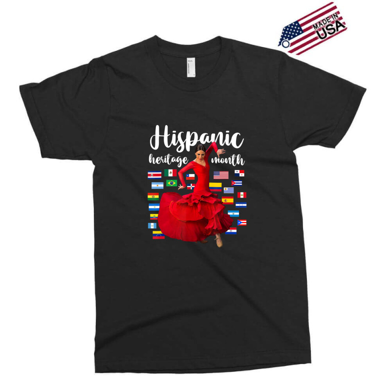 Hispanic Heritage Month Proud Latin Dance Countries Flags Exclusive T-shirt by WilliamStinnett | Artistshot