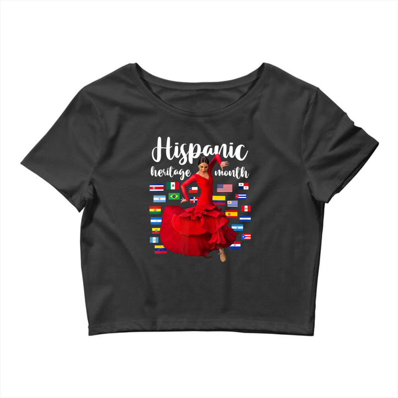 Hispanic Heritage Month Proud Latin Dance Countries Flags Crop Top by WilliamStinnett | Artistshot