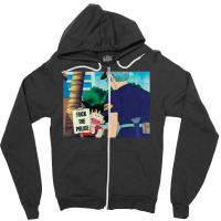 Fuck The Police For Boyfriend Zipper Hoodie | Artistshot