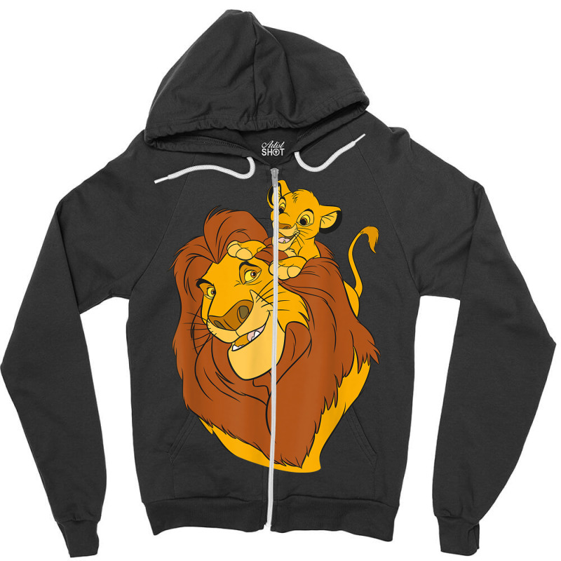 The Lion King Simba And Mufasa Father And Son Zipper Hoodie | Artistshot