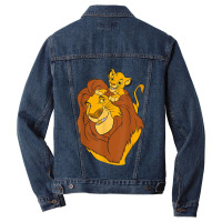 The Lion King Simba And Mufasa Father And Son Men Denim Jacket | Artistshot