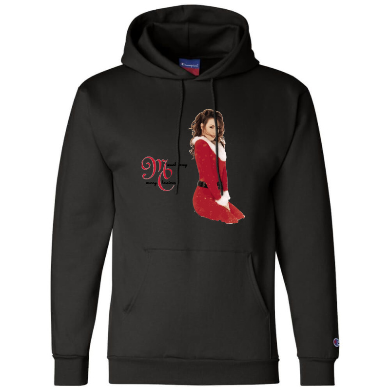 Mans Mariah Carey Merry Christmas Champion Hoodie by cm-arts | Artistshot