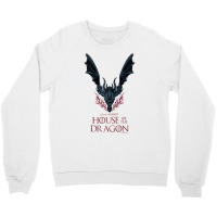 House Of The Dragon Dark Wings Spread Raglan Baseball Tee Crewneck Sweatshirt | Artistshot