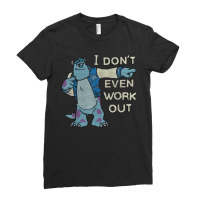 Monsters Inc. Sulley Work Out Graphic Ladies Fitted T-shirt | Artistshot