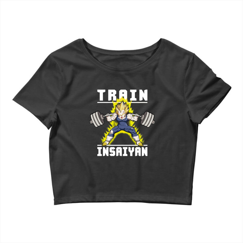 Train Insaiyan A Vegeta Squat Gift Crop Top by PierceKnight | Artistshot