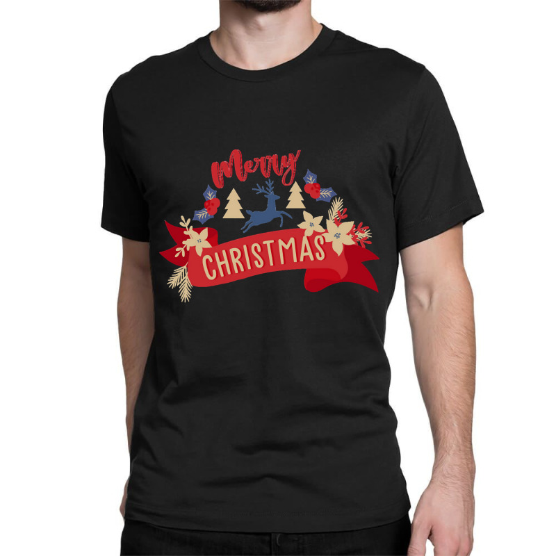 Merry Christmas-6f3qk Classic T-shirt | Artistshot