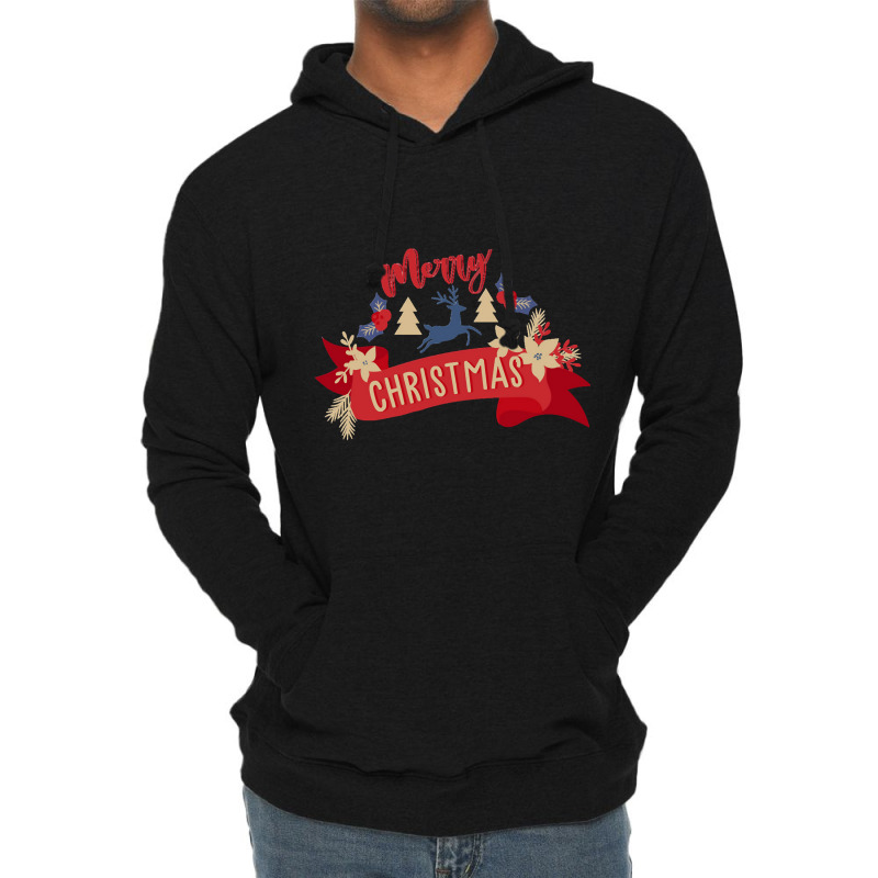 Merry Christmas-6f3qk Lightweight Hoodie | Artistshot