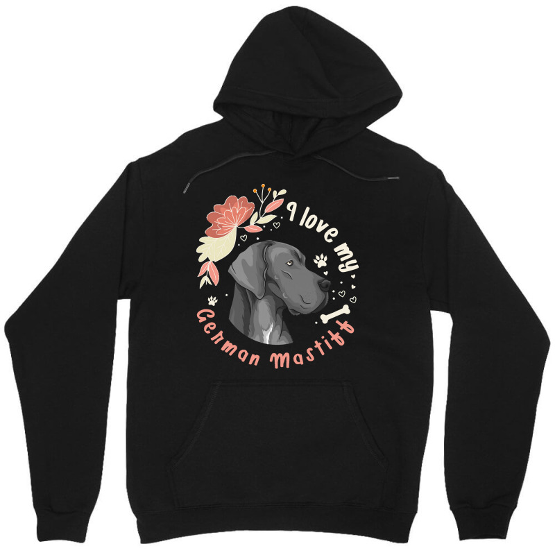 German Mastiff T  Shirt I Love My German Mastiff Dog Gift Idea T  Shir Unisex Hoodie | Artistshot