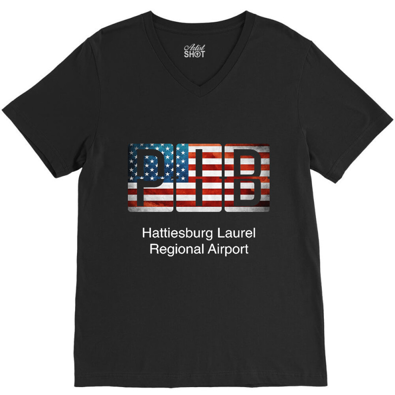 Pib Hattiesburg Laurel Regional Airport V-neck Tee | Artistshot