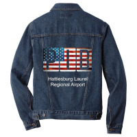 Pib Hattiesburg Laurel Regional Airport Men Denim Jacket | Artistshot