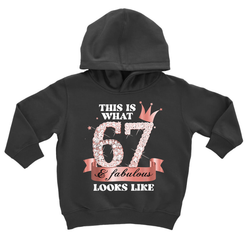 67 & Fabulous I Black Peach Party Group Candid Photo Outfit T Shirt Toddler Hoodie | Artistshot