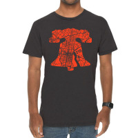 Philadelphia City 215 Liberty Bell Love Philly Fan Favorite Orange Vintage T-shirt | Artistshot