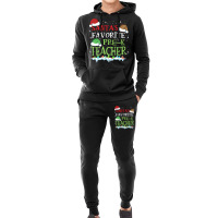 V1 Xmas Santa's Favorite Pre- K Teacher Funny Christmas Gift Hoodie & Jogger Set | Artistshot