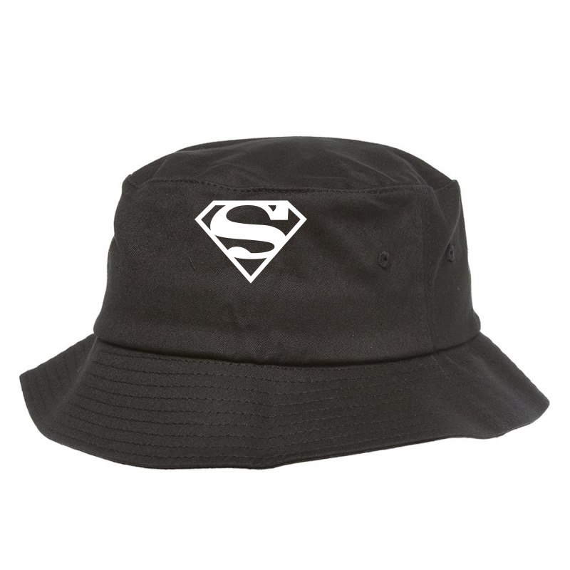 Supergirl White & Pink Shield Bucket Hat | Artistshot