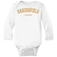 Bakersfield Sports College Style On Bakersfield T Shirt Long Sleeve Baby Bodysuit | Artistshot