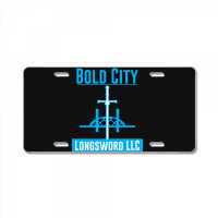 Bold City Longsword License Plate | Artistshot