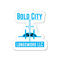 Bold City Longsword Sticker | Artistshot