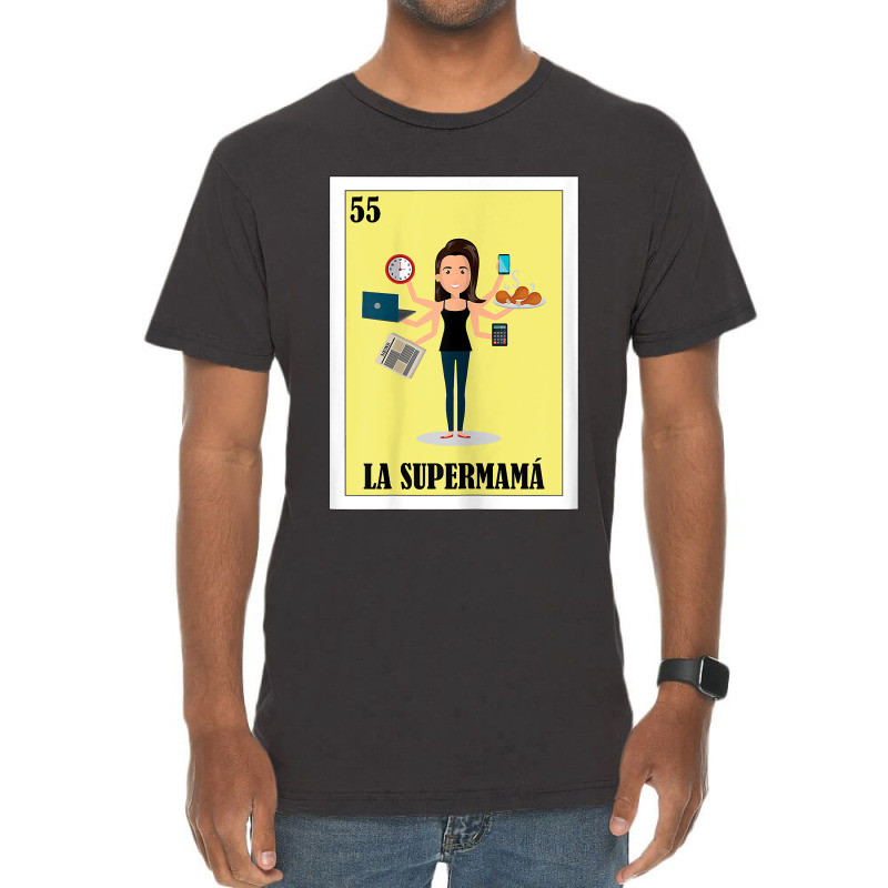 Womens Regalo Para Mama Lottery Gift Mexican Lottery La Supermama Vintage T-Shirt by KaitlinFox | Artistshot