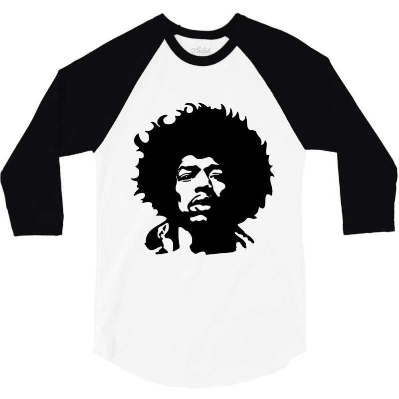 Jimi Musician Black 3/4 Sleeve Shirt by Kohaku | Artistshot