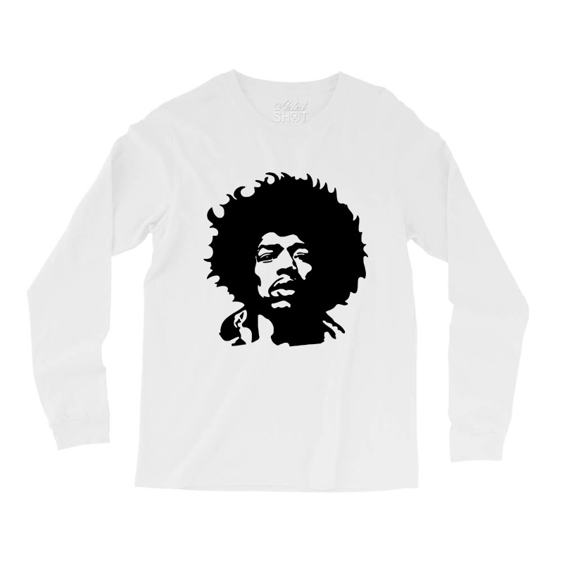 Jimi Musician Black Long Sleeve Shirts by Kohaku | Artistshot