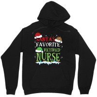 V1 Xmas Santa's Favorite Retired Nurse Funny Christmas Gift Unisex Hoodie | Artistshot