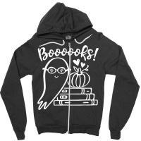 Boooooks Halloween Costume Party Graphic Tee Book Lovers T Shirt Zipper Hoodie | Artistshot