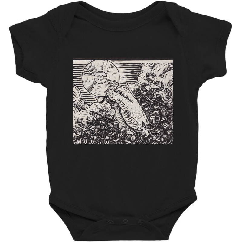 Compact Disc Baby Bodysuit by Bertrand Angulo | Artistshot